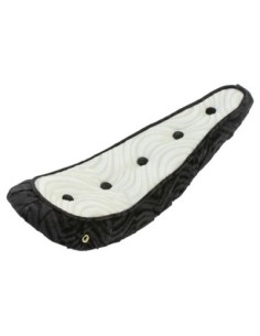 20 Polo Saddle W/Button Black White.